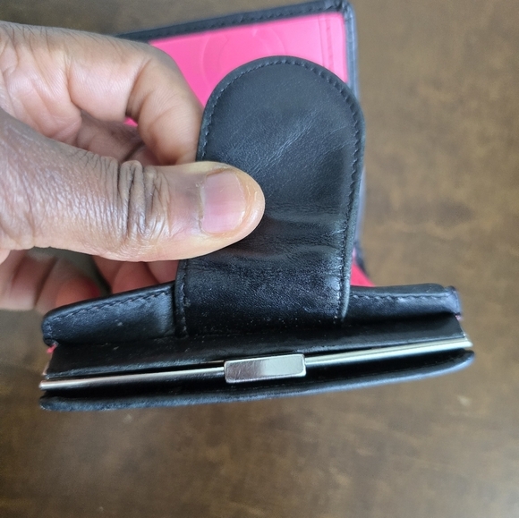 Authentic Chanel Quilted Lambskin Black Pink Wallet Women Coin Pouch Luxury - Picture 12 of 16